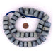 Steel Blue Nepali Bone Beads (15x18mm) - The Bead Chest