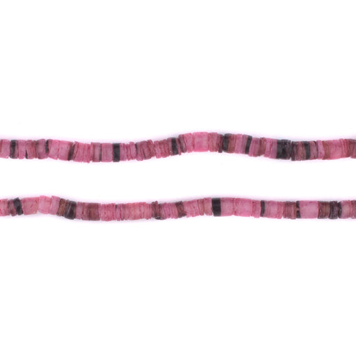 Red Natural Shell Heishi Beads (3mm) - The Bead Chest