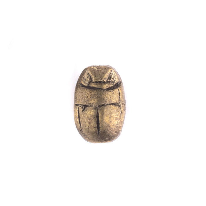 Pharaonic Brass Scarab Bead (20x14mm) - The Bead Chest