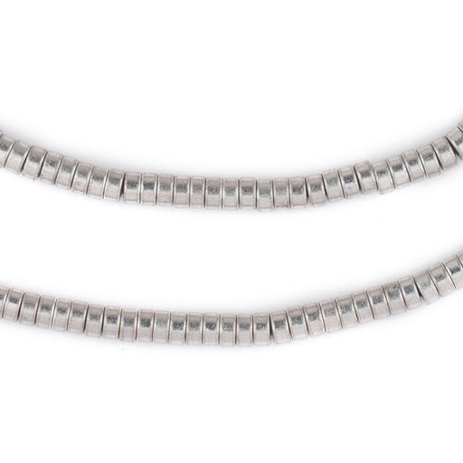 Silver Disk Beads (4mm) - The Bead Chest