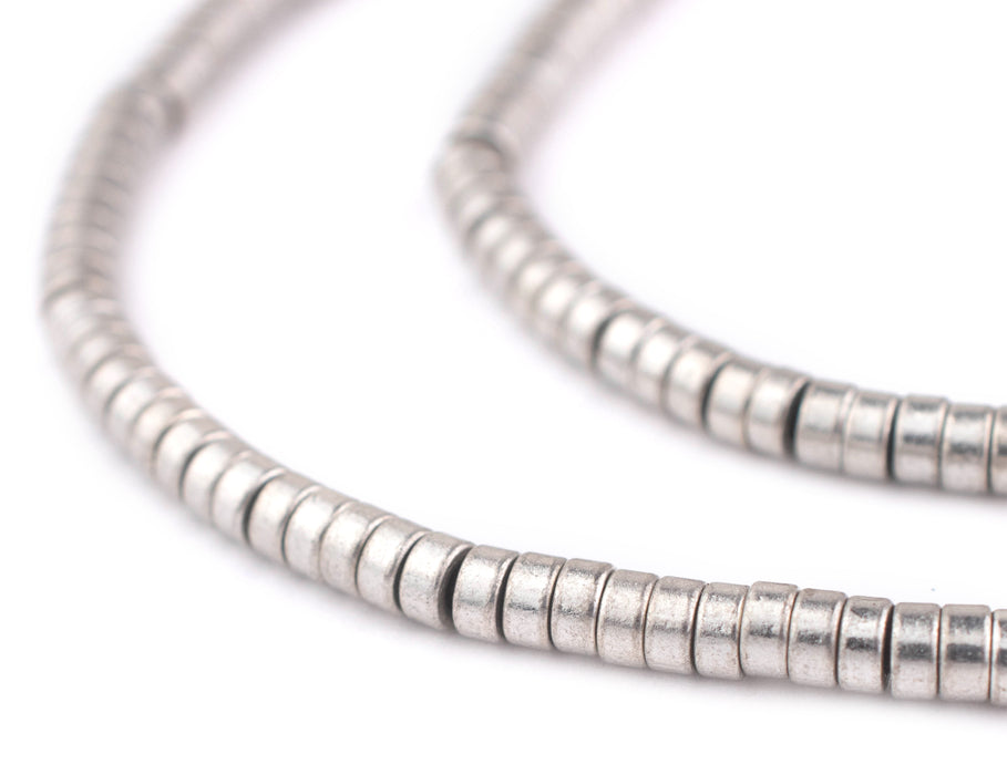 Silver Disk Beads (4mm) - The Bead Chest
