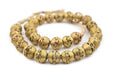 Criss Cross Brass Filigree Globe Beads (18mm) - The Bead Chest