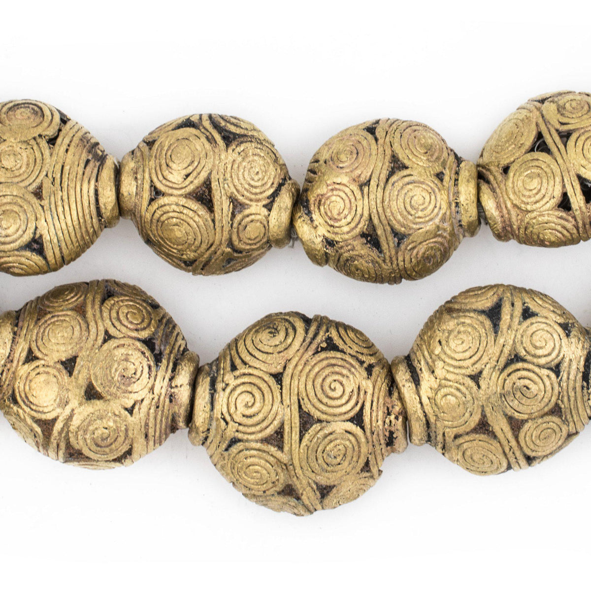 Pendant Size Extra Large Cameroon Brass Saucer Beads (36x21mm) — The ...