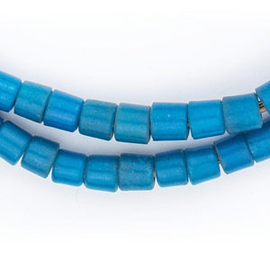 Vintage Czech Turquoise Cylinder Beads (6mm)