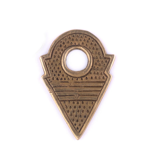 Antique Brass Talhakimt Arrow Pendant - The Bead Chest