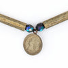 Antique Yoruba Brass Beads w/ Vintage Coin