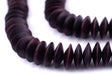 Dark Brown Saucer Natural Wood Beads (15mm) - The Bead Chest