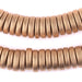 Gold Disk Natural Wood Beads (4x15mm) - The Bead Chest
