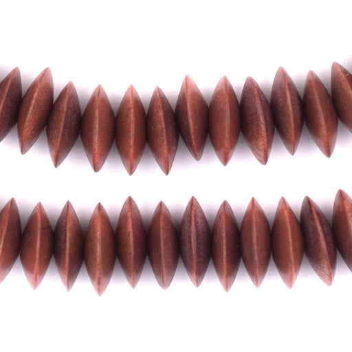 Light Brown Saucer Natural Wood Beads (15mm) - The Bead Chest