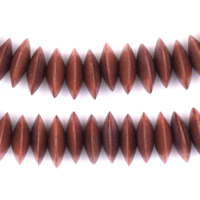 Light Brown Saucer Natural Wood Beads (15mm) - The Bead Chest