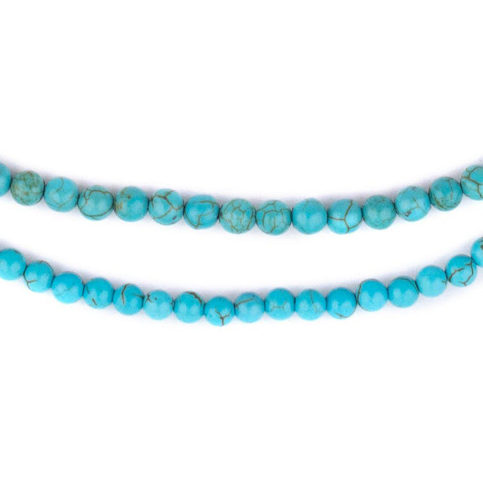 Round Turquoise Style Stone Beads (4mm) - The Bead Chest