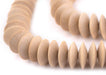 Cream Saucer Natural Wood Beads (15mm) - The Bead Chest
