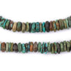 Earthy Graduated Disk Turquoise Beads
