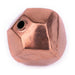 Copper Hollow Cornerless Cube Bead (35mm) - The Bead Chest