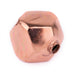 Copper Hollow Cornerless Cube Bead (30mm) - The Bead Chest