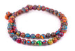 Rainbow Lace Malachite Beads (10mm) - The Bead Chest