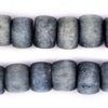Steel Blue Nepali Bone Beads (15x18mm)