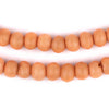Honey Orange Round Bone Mala Beads (10mm)
