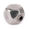 Silver Hollow Cornerless Cube Bead (25mm)