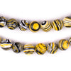 Yellow Lace Malachite Beads (10mm)
