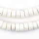 White Naga Conch Shell Disk Beads (12mm) - The Bead Chest