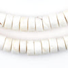 White Naga Conch Shell Disk Beads (12mm)