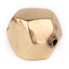 Brass Hollow Cornerless Cube Bead (40mm)