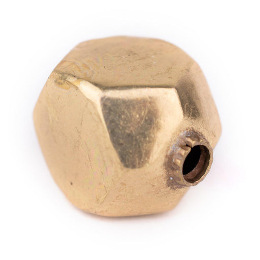 Brass Hollow Cornerless Cube Bead (25mm) - The Bead Chest