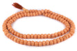 Honey Orange Round Bone Mala Beads (10mm) - The Bead Chest