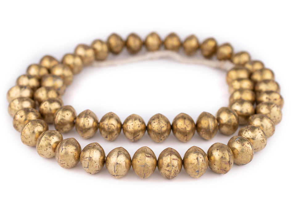 Mali Brass Bicone Beads (Long Strand)(15x19mm) - The Bead Chest