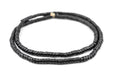 Midnight Brass Interlocking Snake Beads (6mm) - The Bead Chest