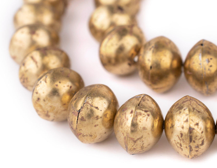 Mali Brass Bicone Beads (Long Strand)(15x19mm) - The Bead Chest
