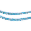 Translucent Turquoise Ghana Glass Seed Beads