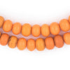 Vintage Electric Orange Binta Banji Beads