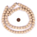 Cream Round Natural Wood Beads (14mm) - The Bead Chest