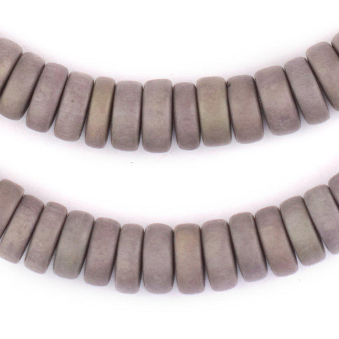 Brown Disk Natural Wood Beads (5x12mm) - The Bead Chest