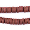 Light Brown Disk Natural Wood Beads (5x12mm)