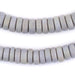 Light Grey Disk Natural Wood Beads (5x12mm) - The Bead Chest