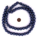 Cobalt Blue Round Natural Wood Beads (14mm) - The Bead Chest