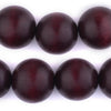 Dark Brown Round Natural Wood Beads (24mm)