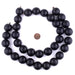 Black Round Natural Wood Beads (24mm) - The Bead Chest