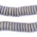 Light Grey Disk Natural Wood Beads (4x15mm) - The Bead Chest
