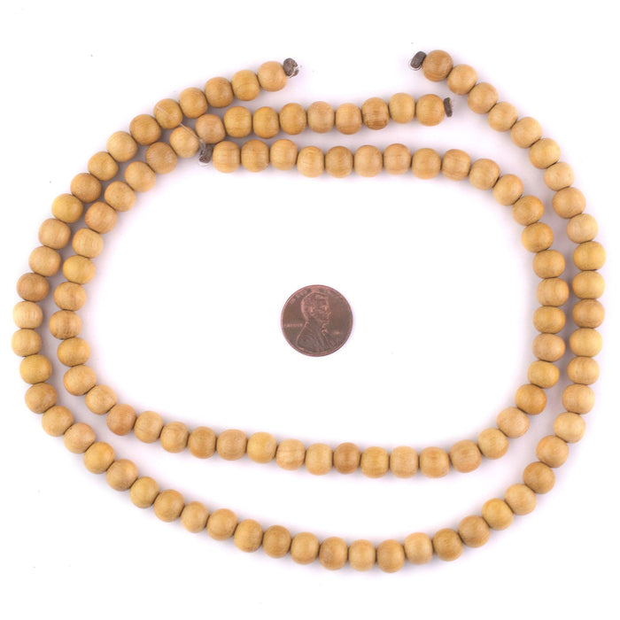 Round Jackfruit Beads (8mm) - The Bead Chest