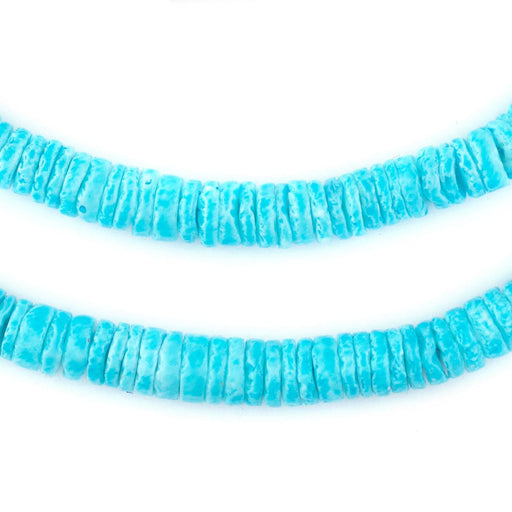 Turquoise Sliced Shell Heishi Beads (8mm)