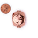 Copper Hollow Cornerless Cube Bead (25mm) - The Bead Chest