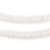 Cream Sliced Shell Heishi Beads (8mm)