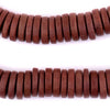 Light Brown Disk Natural Wood Beads (4x15mm)