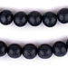 Charcoal Round Natural Wood Beads (14mm) - The Bead Chest
