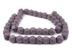 Grey Diamond Cut Natural Wood Beads (17mm) - The Bead Chest