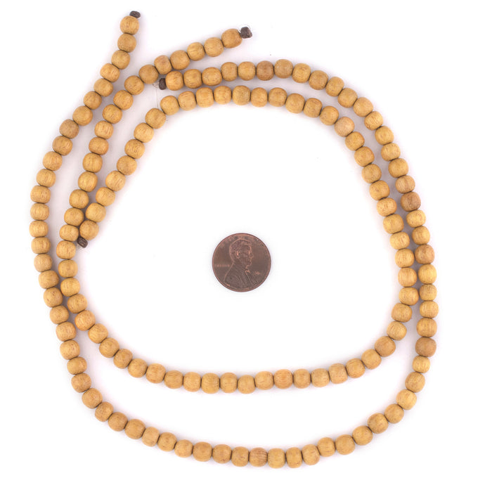 Round Jackfruit Beads (6mm) - The Bead Chest